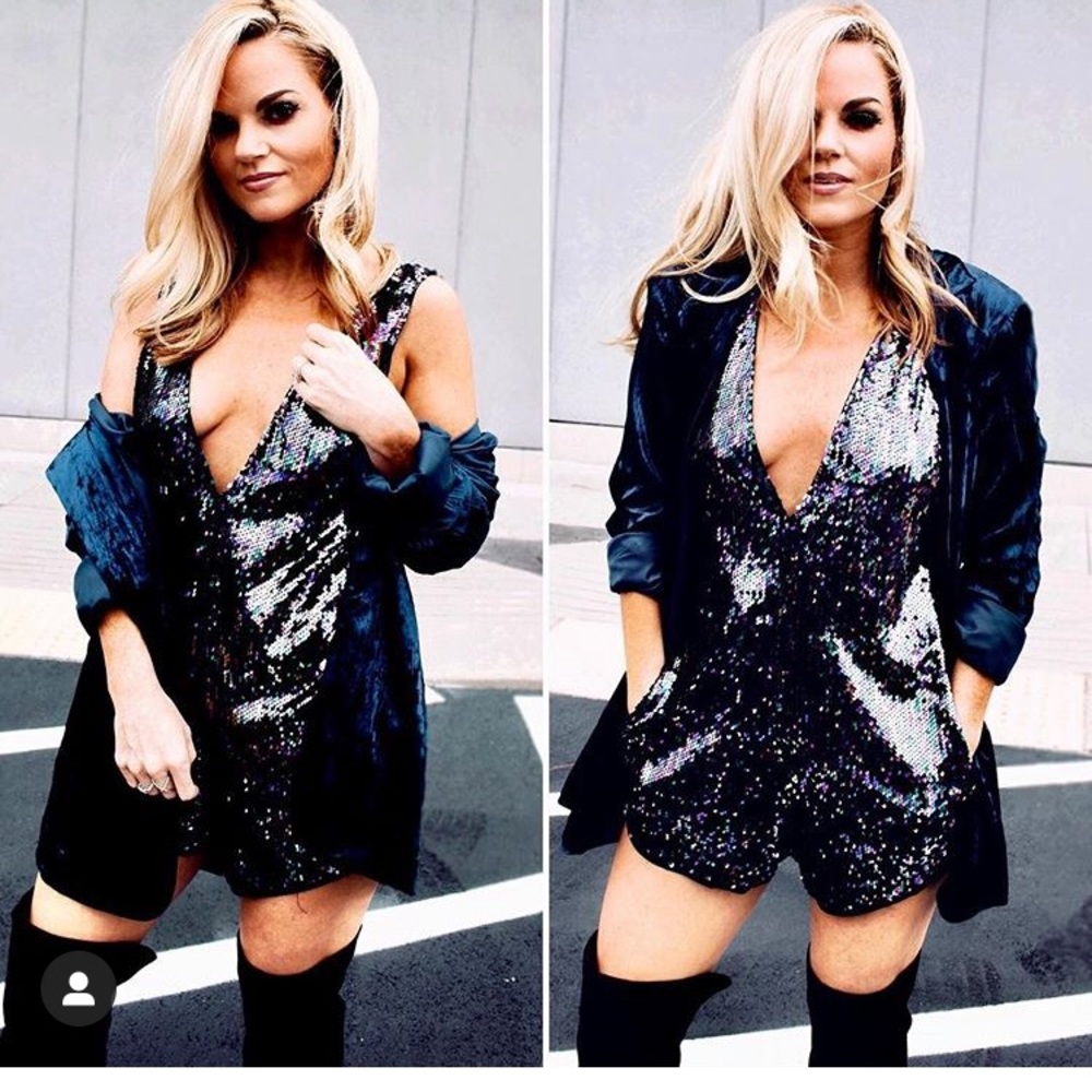 Honey punch sequin romper